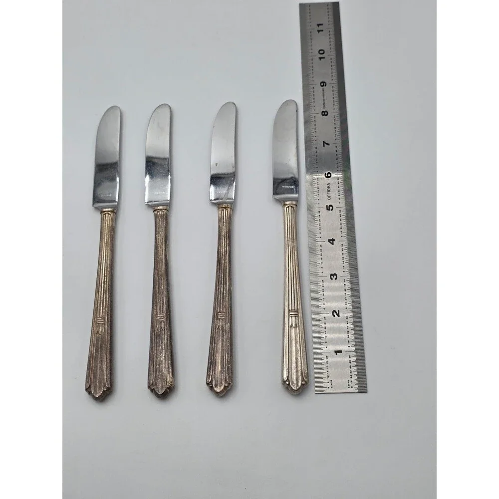 VTG 4 StratfordPlate Viande (Meat) Insico Stainless Knifes